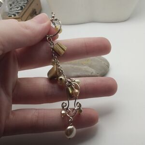 Elegant femme freshwater pearl dangle necklace pendant‎